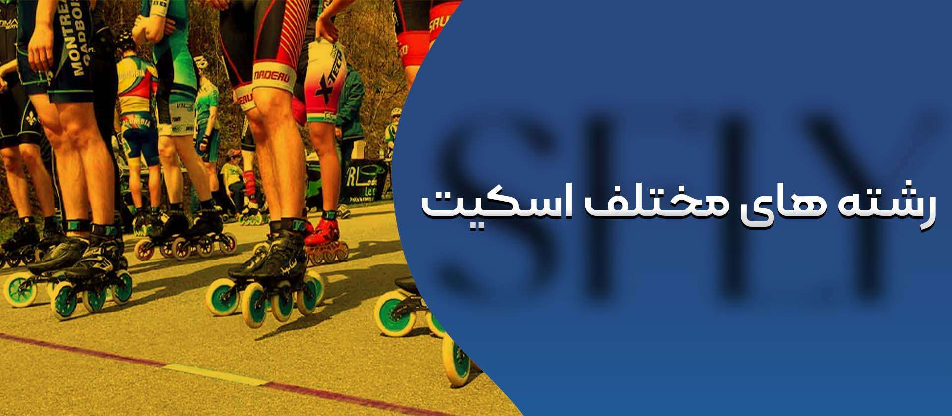 رشته های مختلف اسکیت